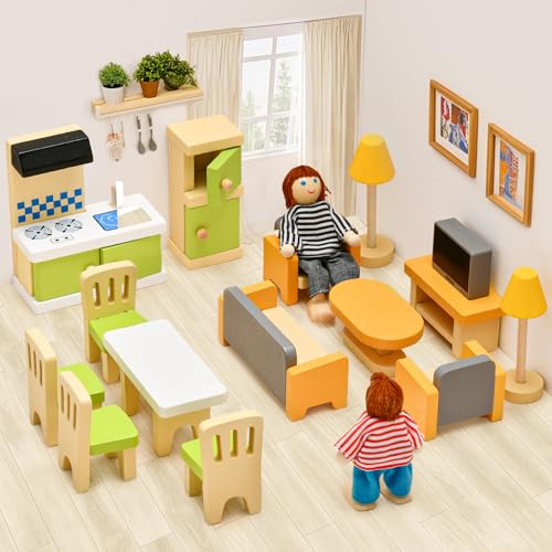 Wooden Dollhouse Furniture