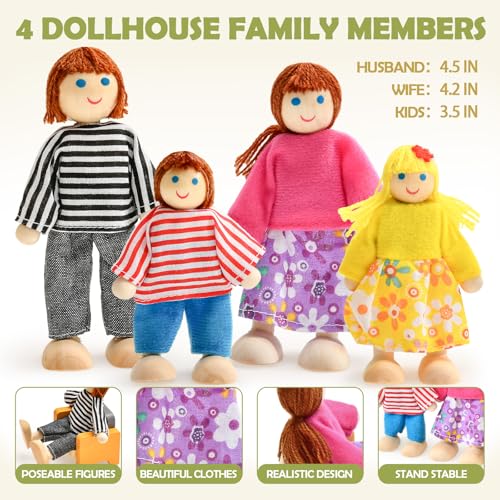 Wooden Dollhouse Furniture