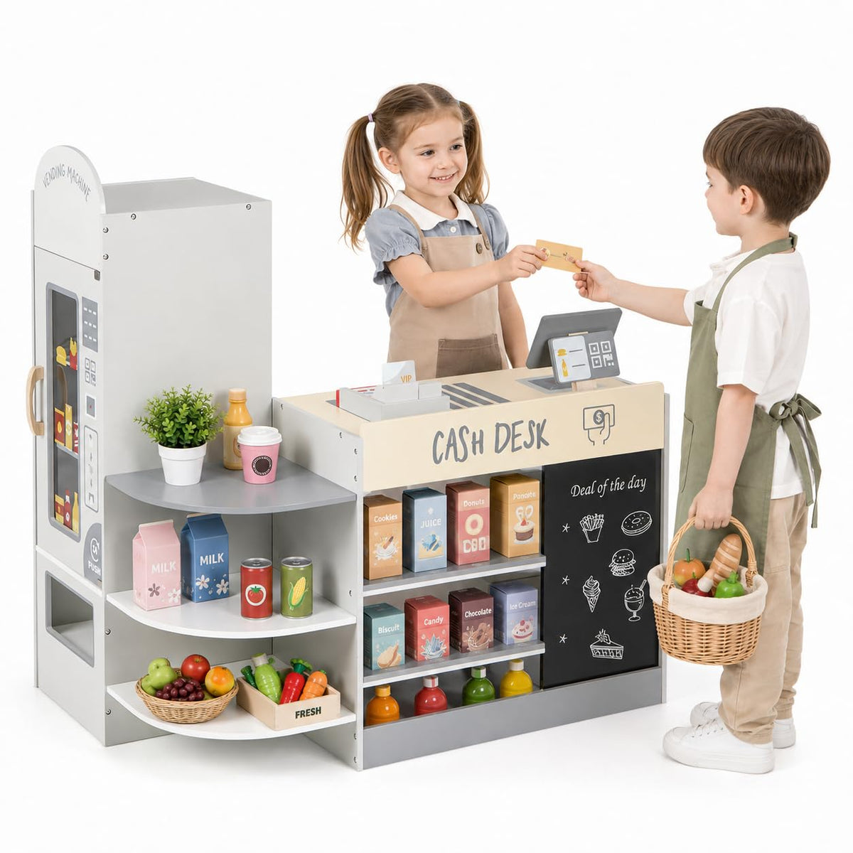 Wooden Grocery Store Playset