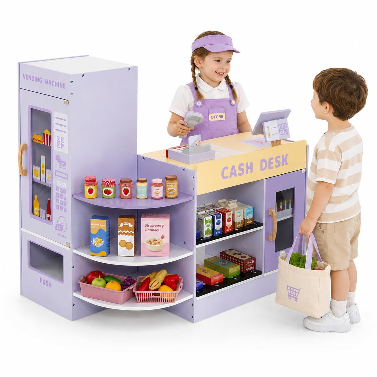 Wooden Grocery Store Playset