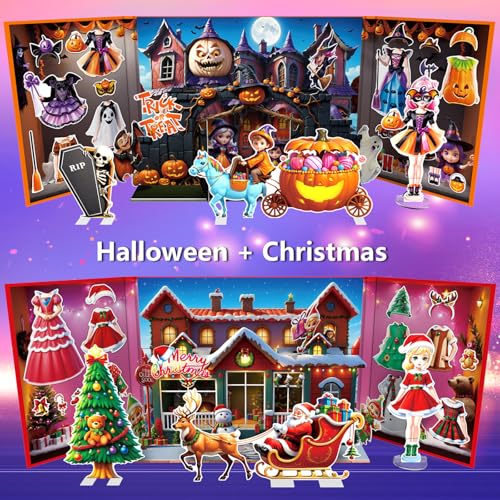 Magnetic Costume Dress-Up Dolls
