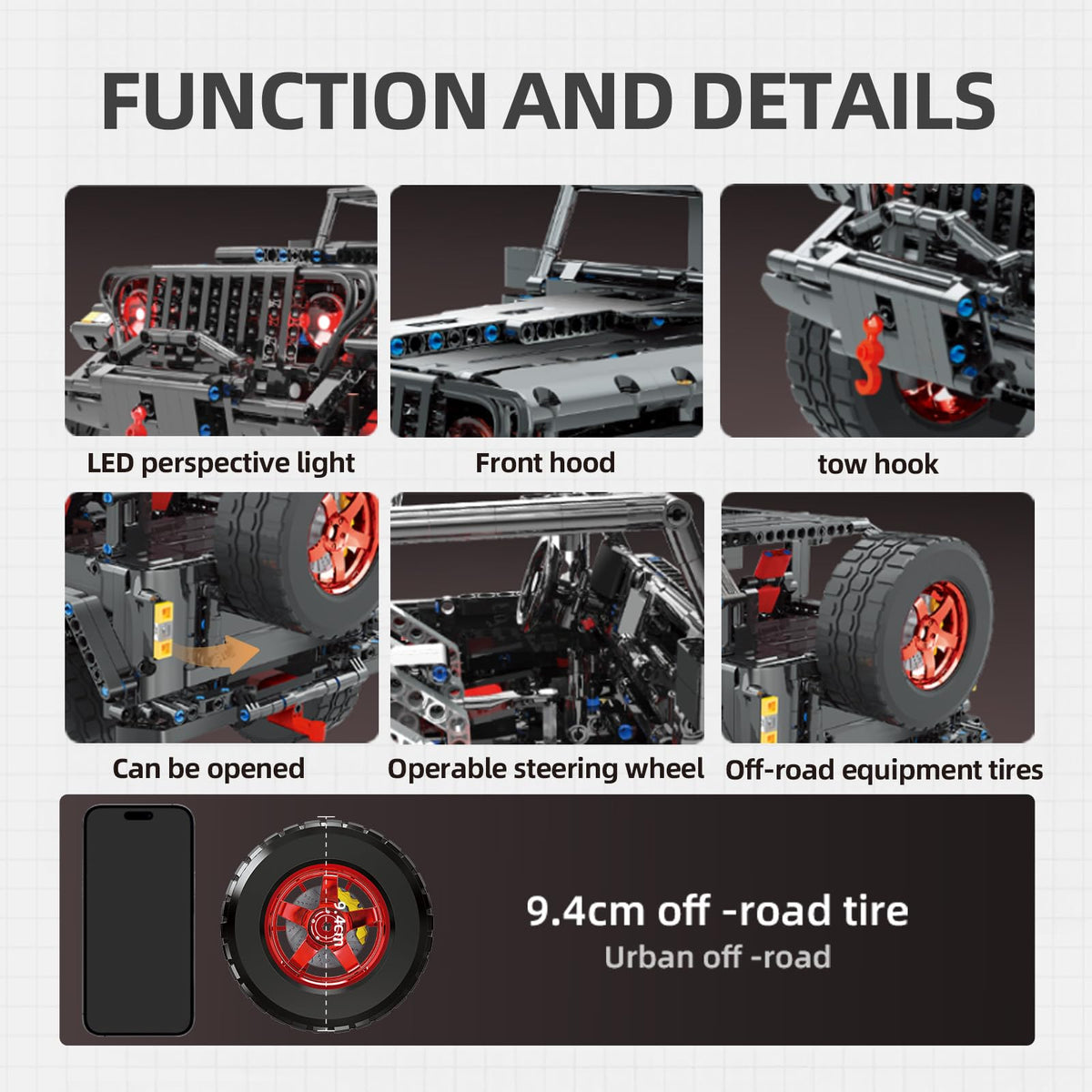 Off-Road SUV Building Block Kit