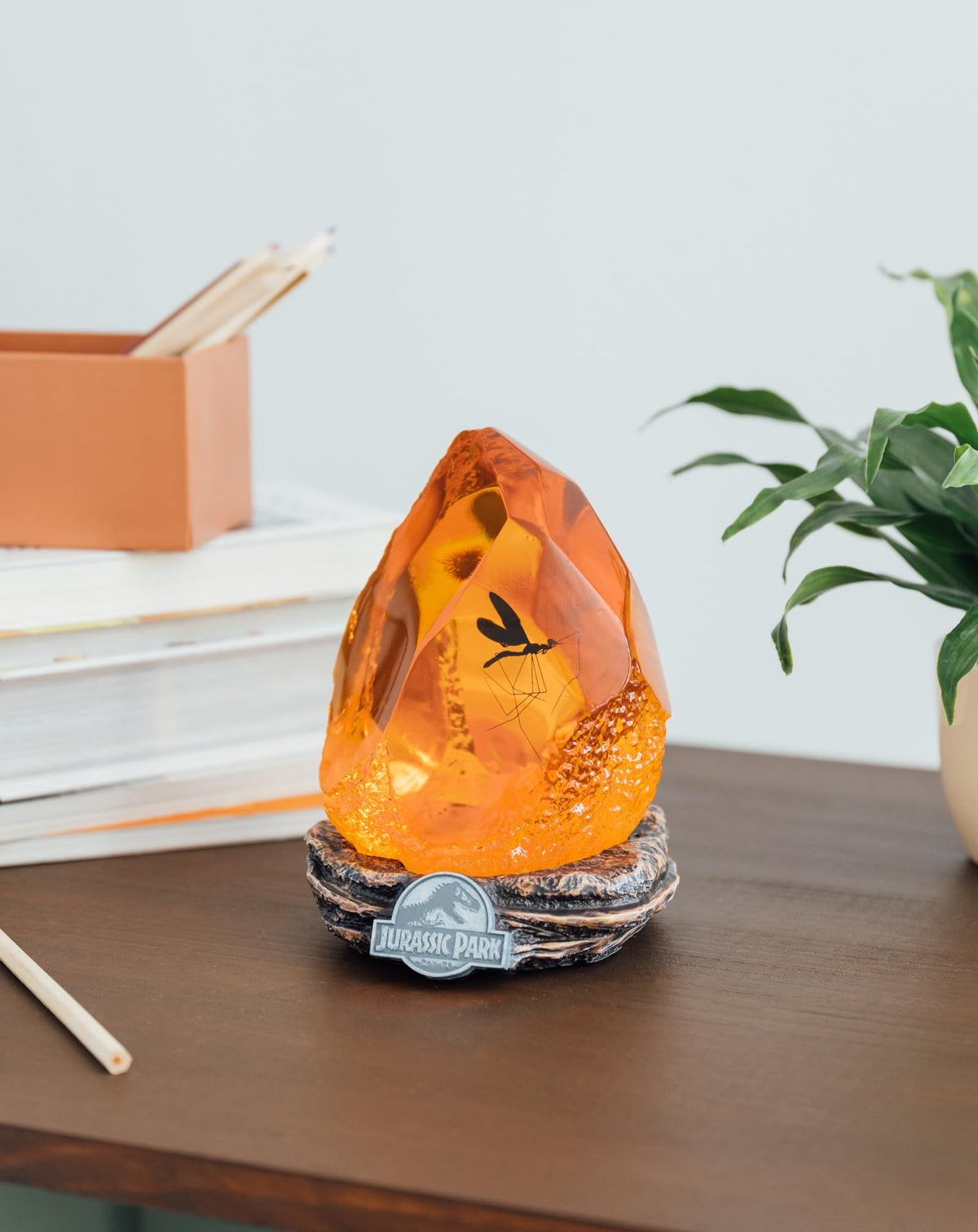 Dinosaur Amber LED Display Lamp