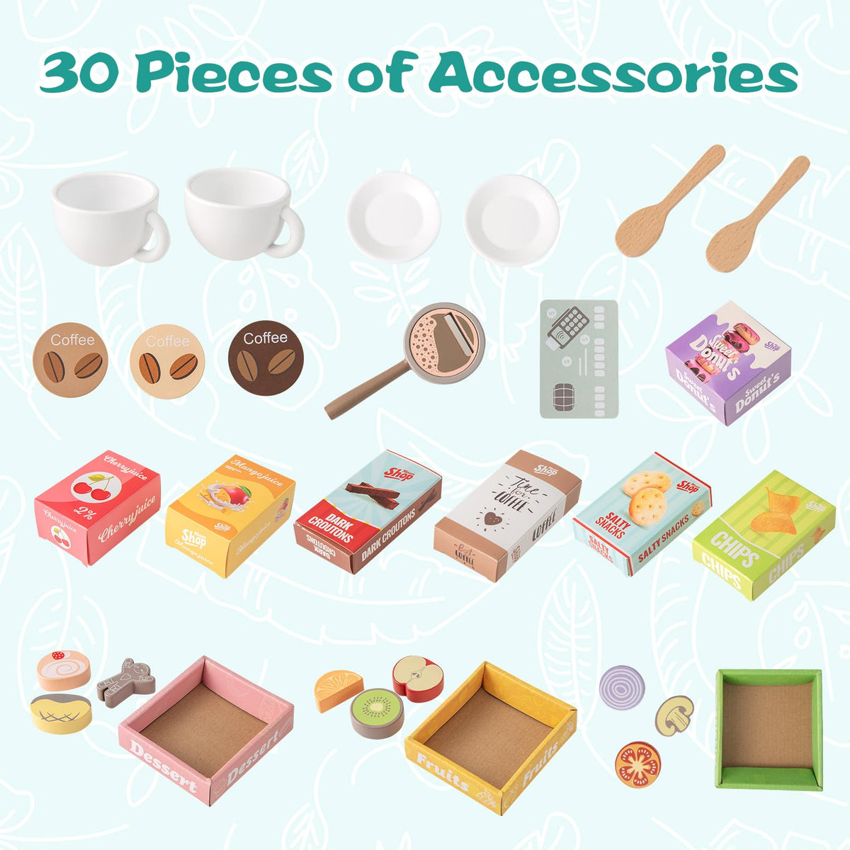 Wooden Grocery Store Playset