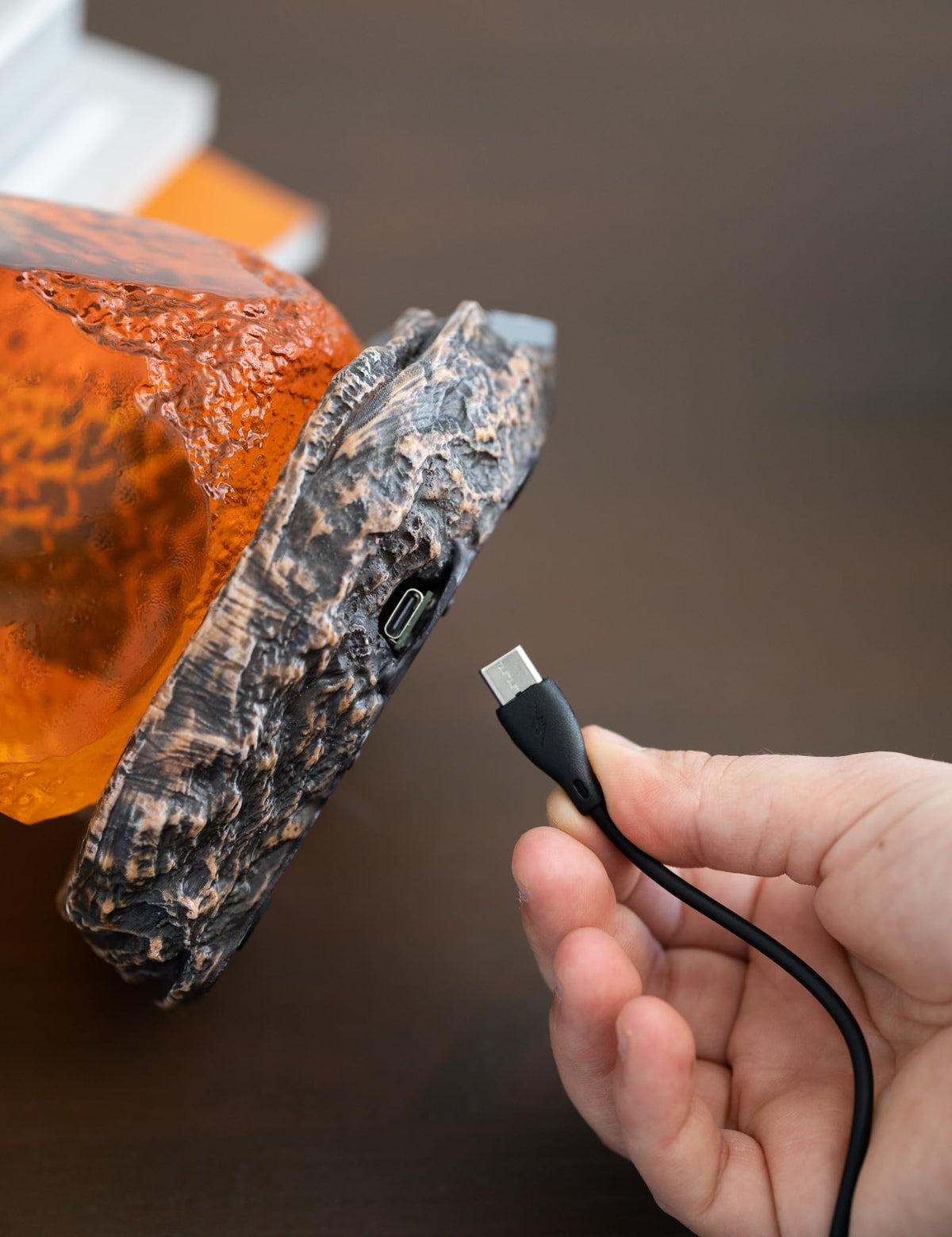 Dinosaur Amber LED Display Lamp
