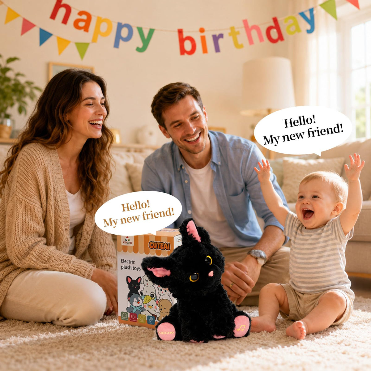 Interactive Animal Plush Toy