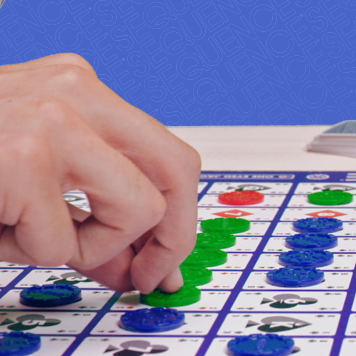 Five-in-a-Row Card Board Game