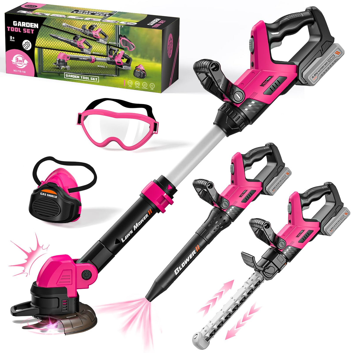 Motorized Pretend Garden Tool Set