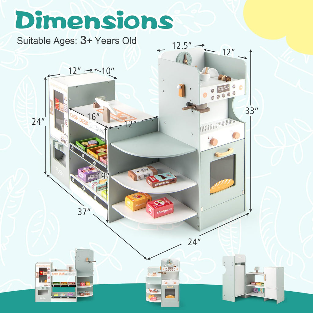 Wooden Grocery Store Playset