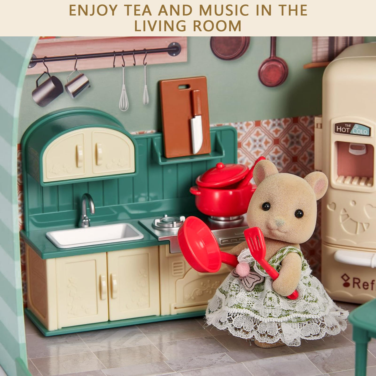 Portable Dollhouse Room Set