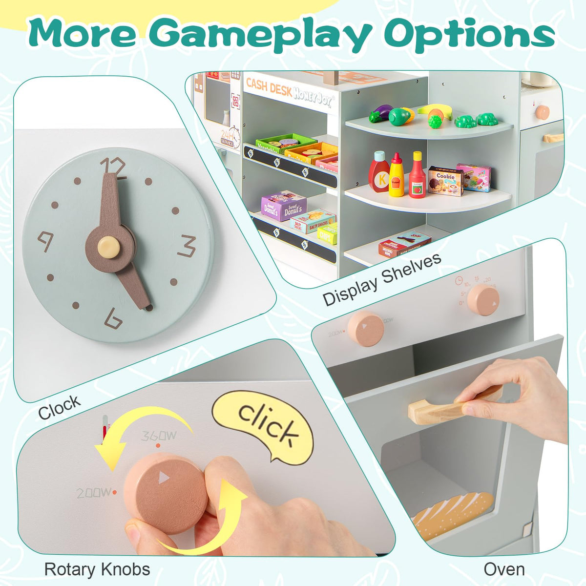 Wooden Grocery Store Playset
