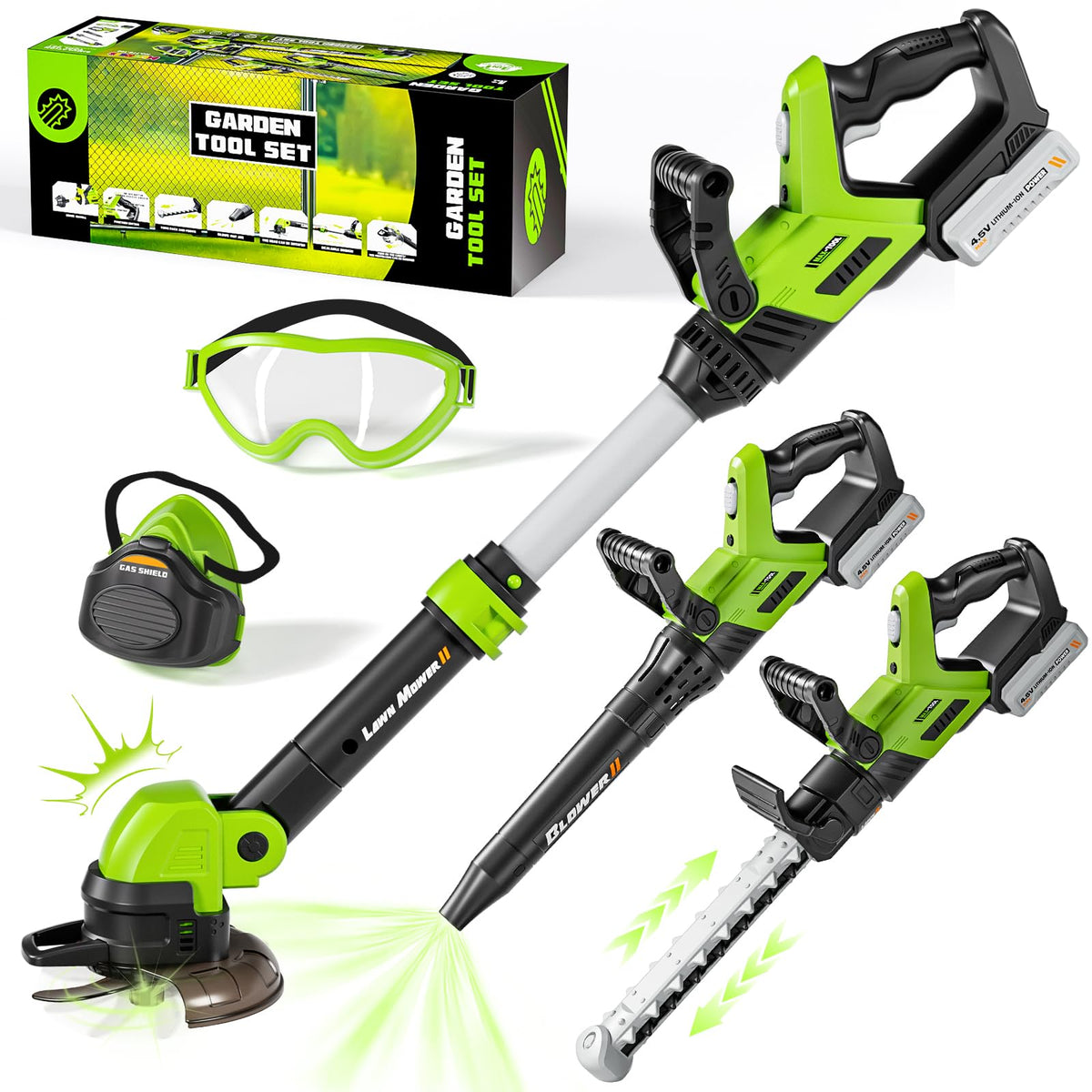 Motorized Pretend Garden Tool Set