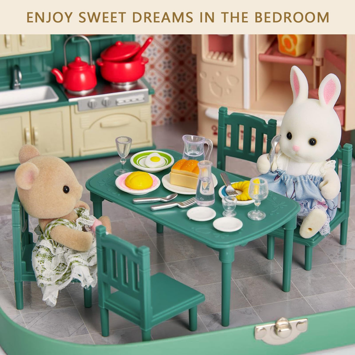 Portable Dollhouse Room Set