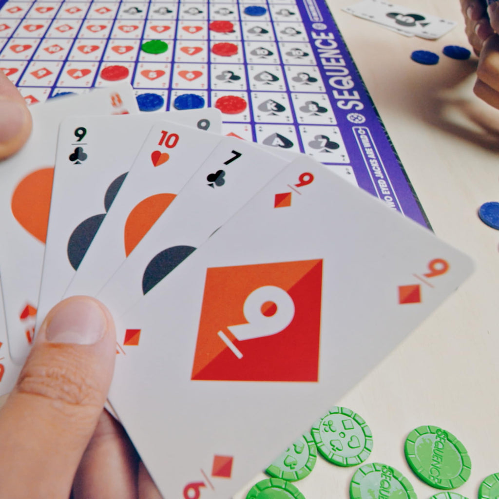Five-in-a-Row Card Board Game