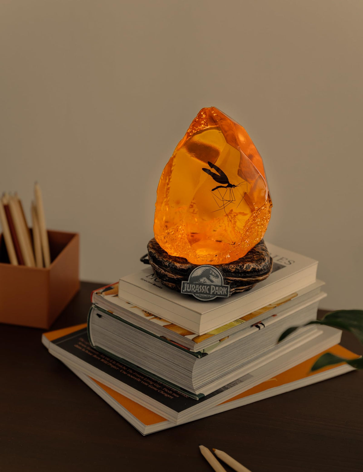 Dinosaur Amber LED Display Lamp