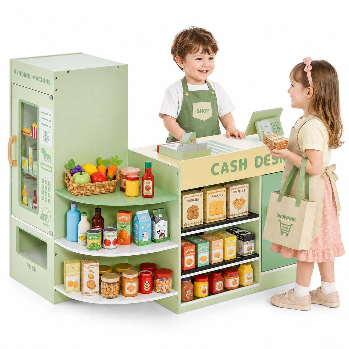Wooden Grocery Store Playset