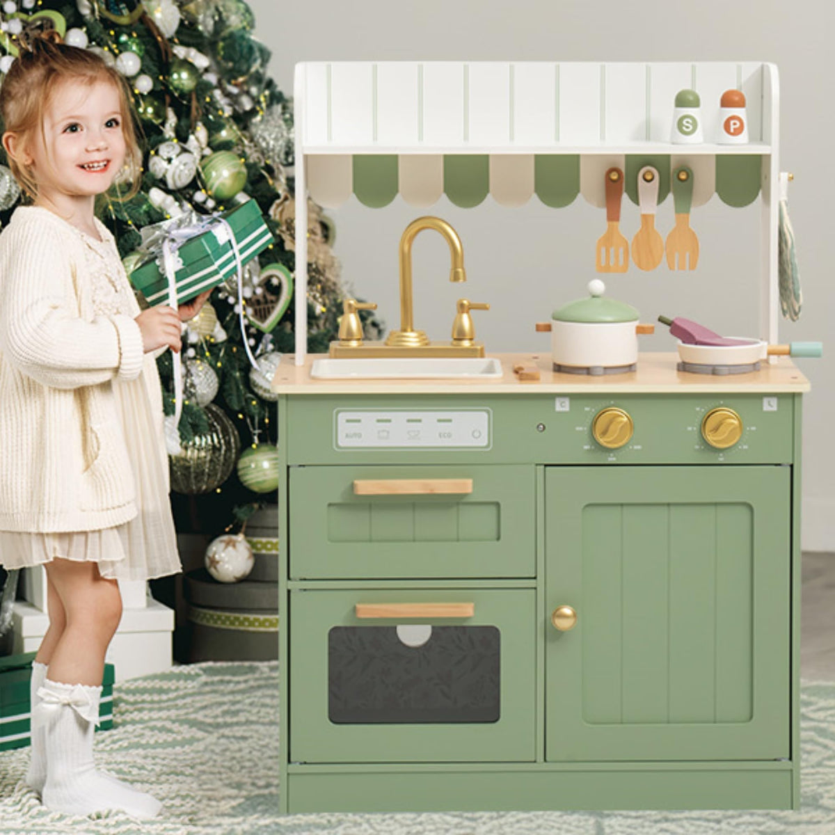 Wooden Pretend Play Kitchen
