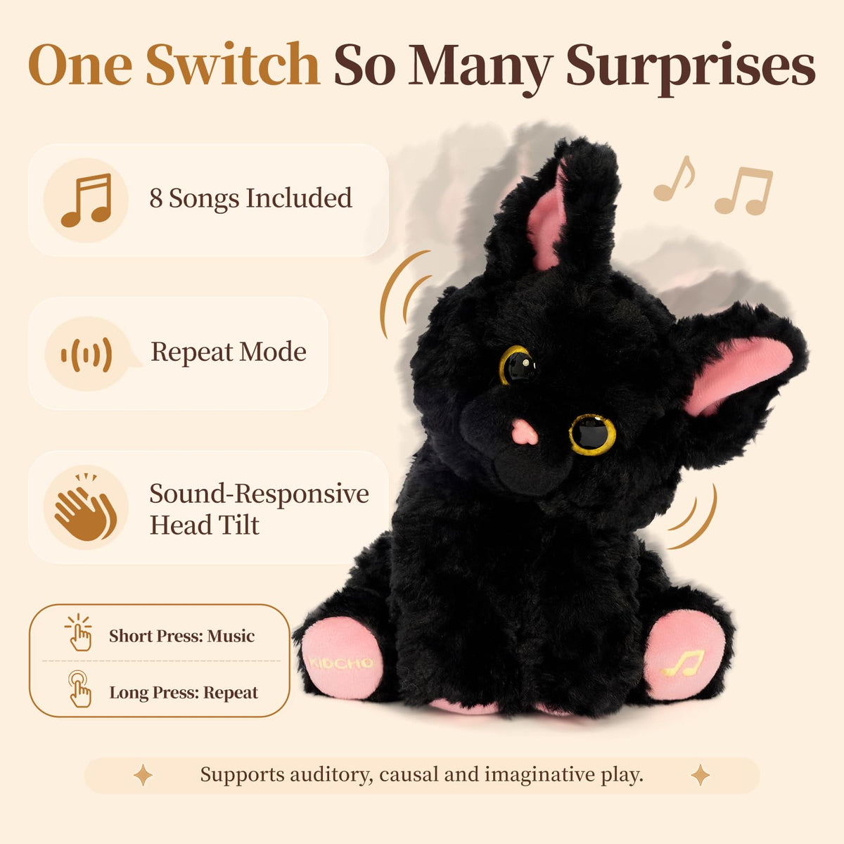Interactive Animal Plush Toy