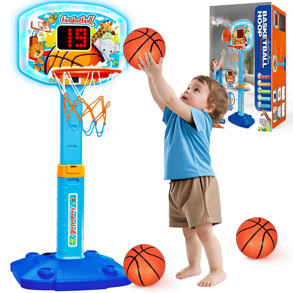 Adjustable Kids Basketball Hoop