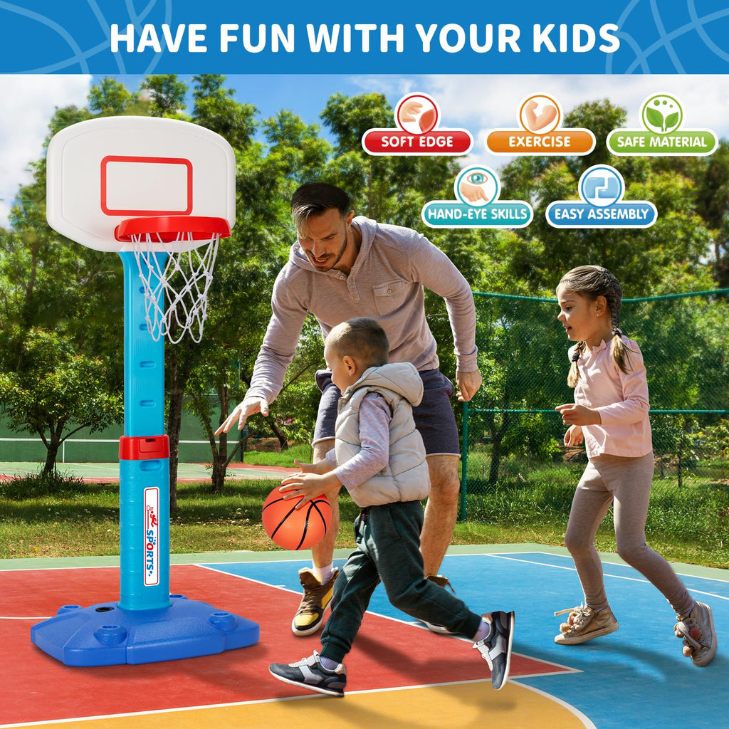 Adjustable Kids Basketball Hoop