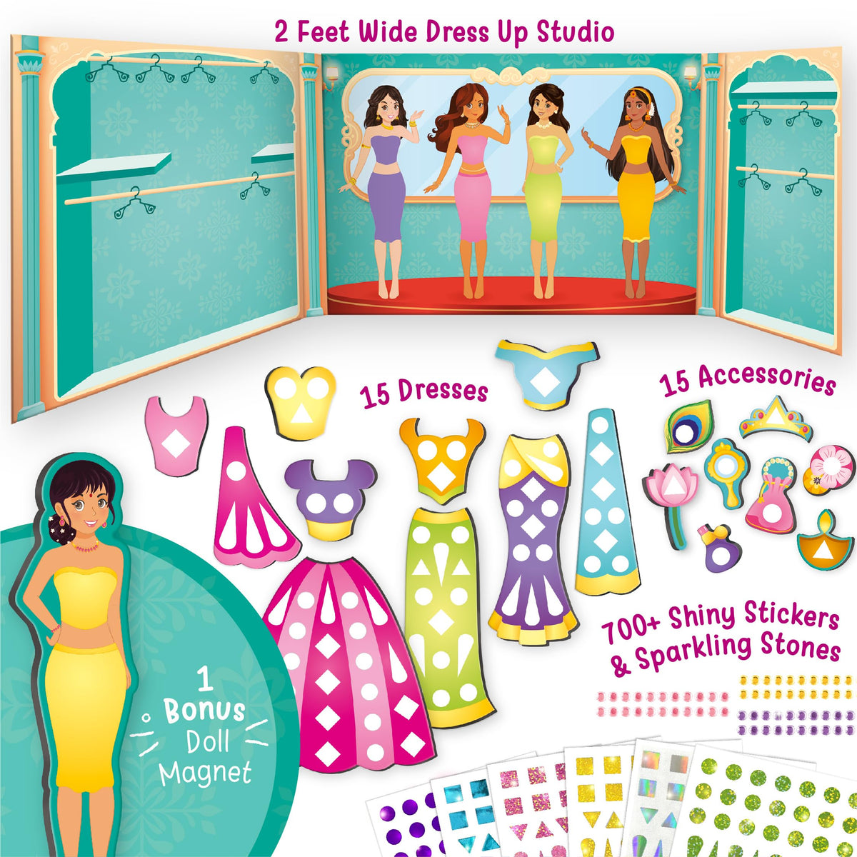 Magnetic Princess Dress-Up Set