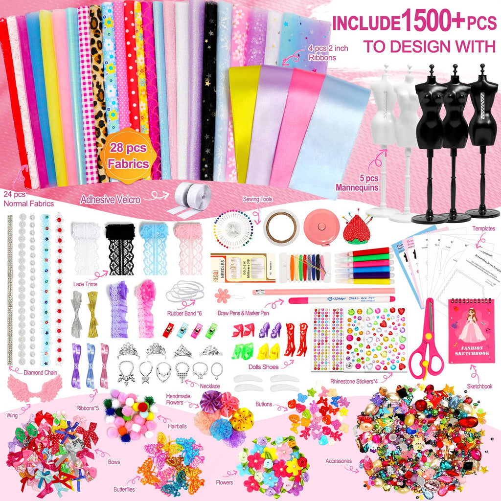 Fashion Design Kit with Mannequins