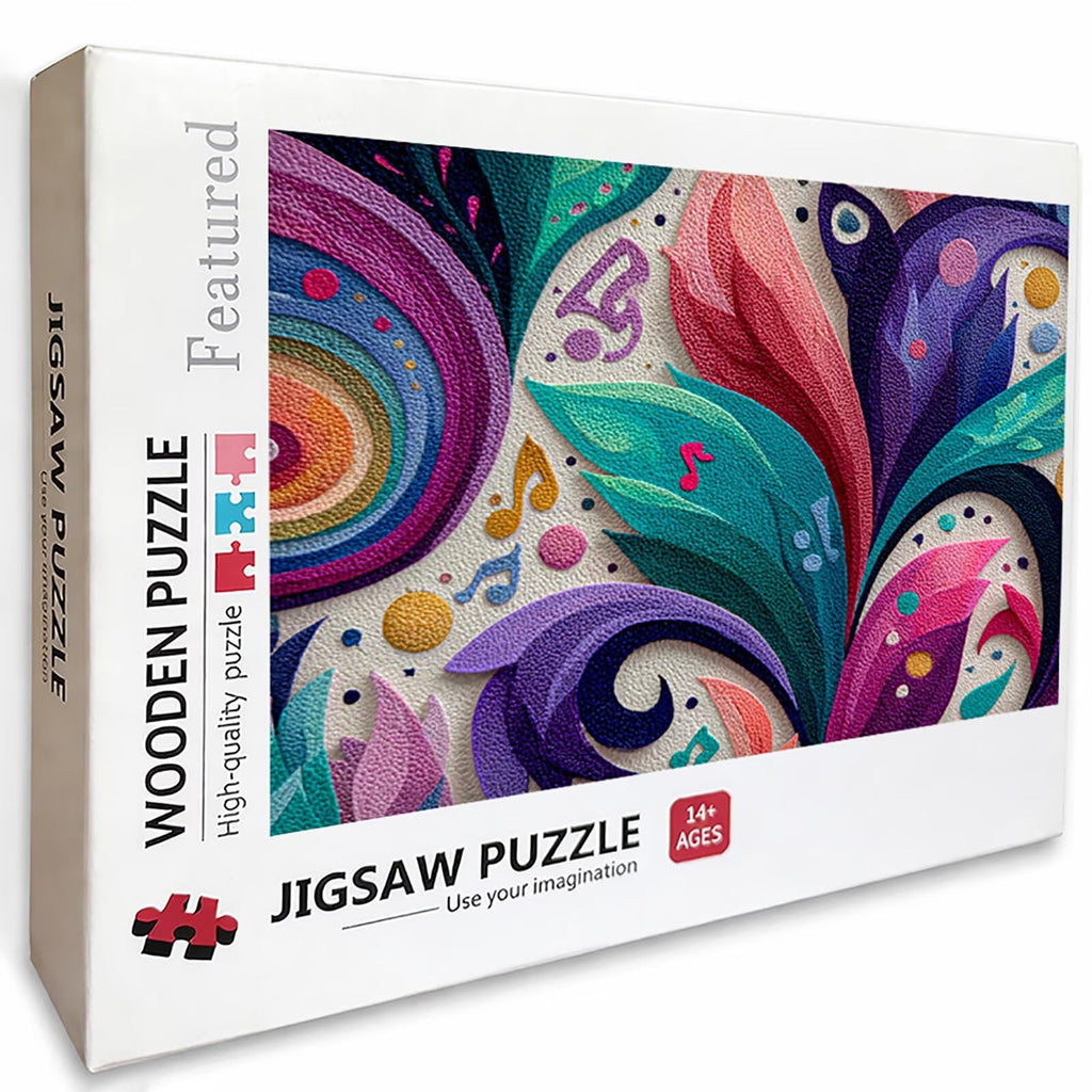 Abstract Wooden Jigsaw Puzzle