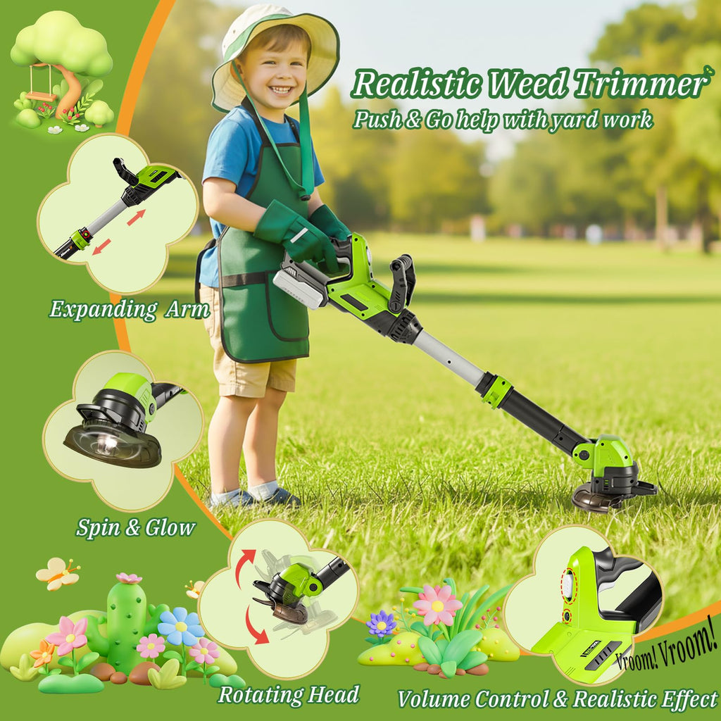 Motorized Pretend Garden Tool Set