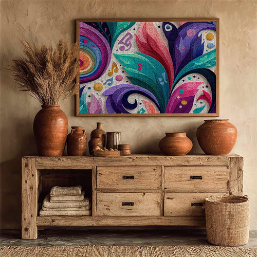 Abstract Wooden Jigsaw Puzzle