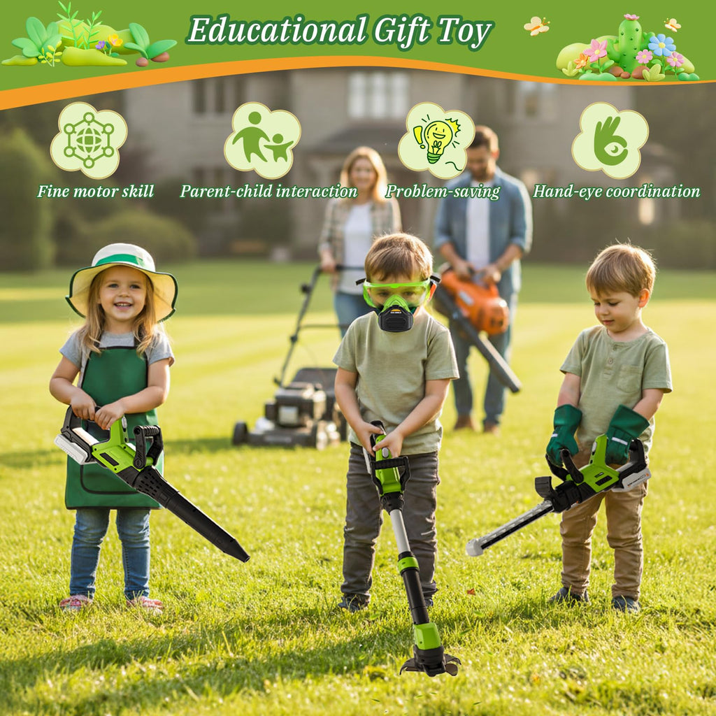 Motorized Pretend Garden Tool Set