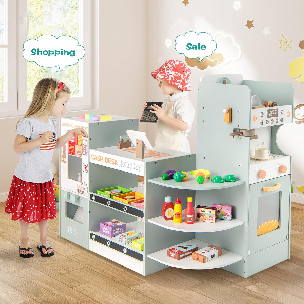 Wooden Grocery Store Playset