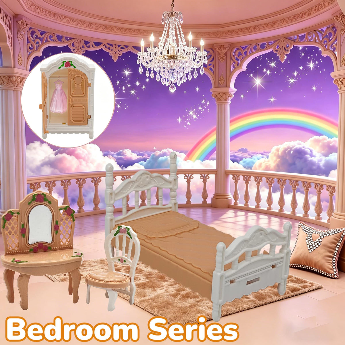 Dollhouse Room Furniture Set