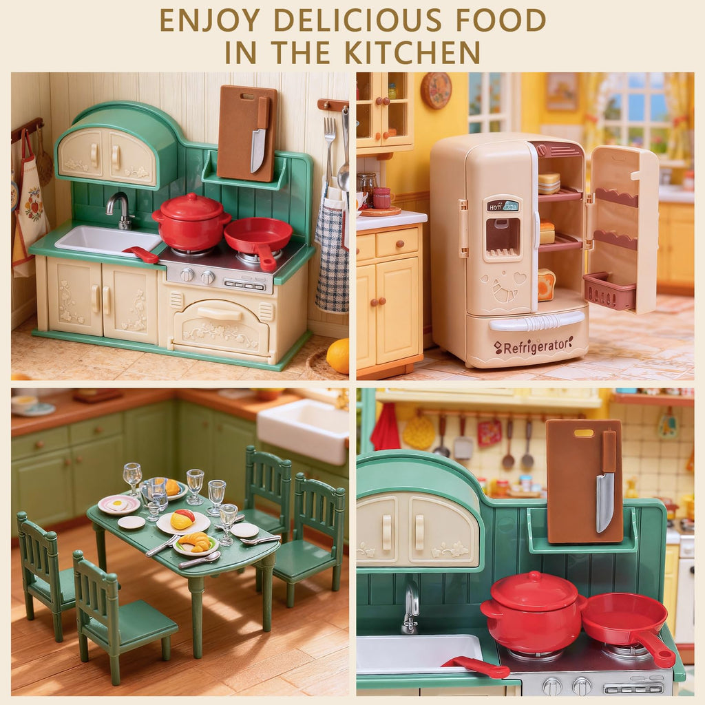 Portable Dollhouse Room Set