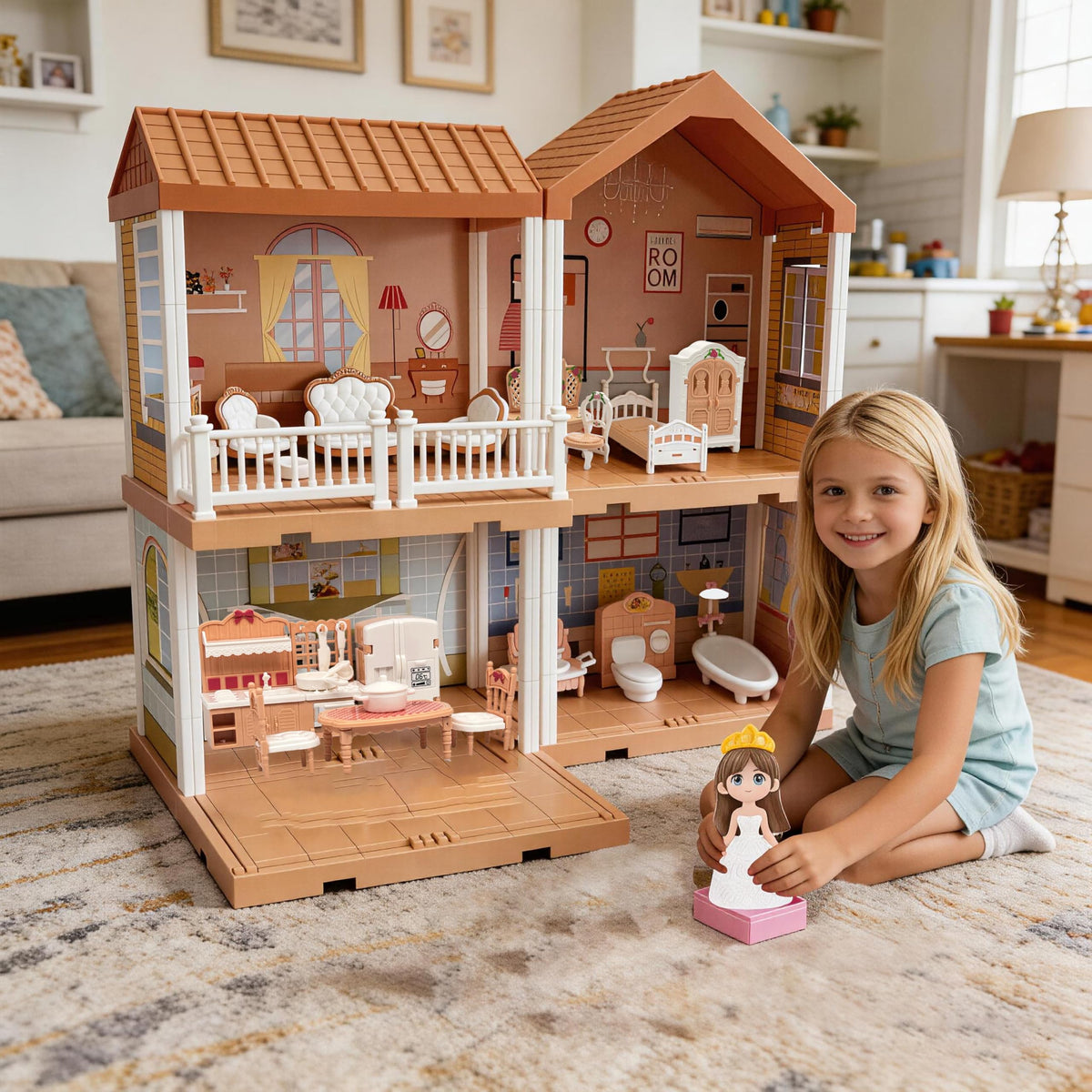 Dollhouse Room Furniture Set